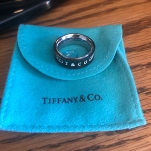 Tiffany & Co Titanium and Sterling Silver Ring
